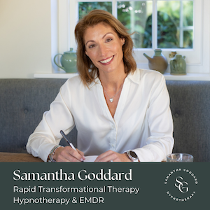 Samantha Goddard Rapid Transformational Therapy & Hypnotherapy logo.